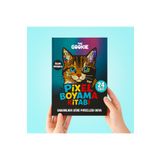 The Gookie Piksel Mozaik Boyama Kitabı, Sayılarla Kodlamalı Boya Kitabı 24 Farklı Figür 50 Sayfa