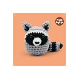 The Gookie Raccon Tığ Kiti Yeni Başlayanlar İçin Videolu Peluş Amigurumi Örgü Oyuncak Seti