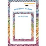 The Grade Activity Yaz-sil Zikzak Desen To Do List Magnet Manyetik Buzdolabı Planlayıcı Magnetli Plan Buzdolabı Notluk