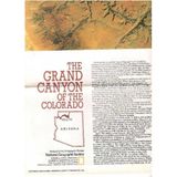 The Grand Canyon Of The Colorado Produced By Cartographic Division - National Geographic (Harita Map)