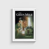 The Green Mile (1999) Film Posteri Tablo Çerçeveli Poster Duvar Dekorasyonu - 21 x 30 - Beyaz Çerçeveli