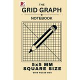 The Grid Graph Notebook "6x9 Inch" /50 Sheets / 5x5 MM Square Size Grid Ruled Box For All Purpose School, College and Business