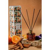 The Groove Woody Amber 100 ml Silindir Çubuklu Oda Kokusu Parfümü Kahve Chant Des Anges Cam Şişe - Kahverengi