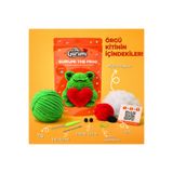 The Gurumi Kurbağa - Yeni Başlayanlar İçin Kurbağa Amigurumi Örgü Kiti - Videolu & Tüm Malzemelerle Hobi Seti