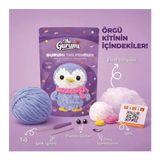 The Gurumi Penguen Çok Renkli Eğitici Oyuncak Örgü Kiti Güvenli Kullanım İçin Tasarlandı