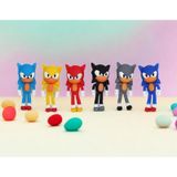 The Hedgehog 6lı Set Kirpi Sonic Oyuncak Altı Adet Figür Oyuncak 7 Cm