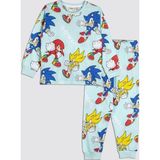 The Hedgehog Super Sonic Desenli %100 Pamuk Çocuk Pijama Takımı