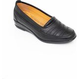 The Hope Shoes Kadın Ortopedik Deri Taban Günlük Düz Her Mevsim Anne Ayakkabısı - Siyah