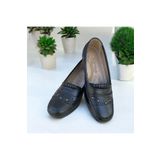 The Hope Shoes Siyah Düz Tam Ortopedi Deri Taban Günlük Anne Ayakkabısı