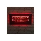 The Hope Shoes Stranger Thıngs 35 X 70 Led Işıklı Tablo - Ahşap Duvar Dekorasyonu Ledli Işıklı Tablo Pilli