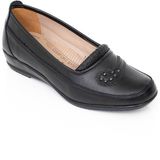 The Hope Shoes Topuk Dikenine Özel Ortopedik Deri Taban Anne Ayakkabısı - Siyah