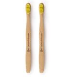 The Humble Co. Brush Çocuk Bambu Diş Fırçası Ultra Soft Sarı 1 Paket(1 x 0.1 g) (2 paketi)