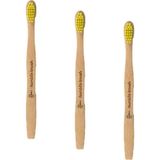 The Humble Co. Brush Çocuk Bambu Diş Fırçası Ultra Soft Sarı 1 Paket(1 x 0.1 g) (3 paketi)
