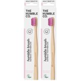 The Humble Co. Co Bambu Diş Fırçası Yetişkin Sensitive Ultra Yumuşak Lila (2 paketi)