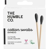 The Humble Co. - Humble Brush Swabs - , bambu kulak çubuğu Siyah, Çevre dostu pamuklu ku