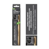 The Humble Co Pro Serisi Bambu Diş Fırçası, Süper İnce Gümüş İçerikli 0.01 mm inceltilmiş fırça kılları
