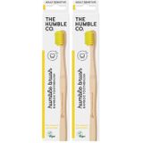 The Humble Co. The Humble Co Bambu Diş Fırçası Yetişkin Sensitive Ultra Yumuşak Sarı (2 paketi)