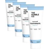 The Humble Co. Toothpaste Adult Sensitive 75 ML Hassas Dişler için Diş Macunu 75 ML, Hassas dişler için özel olarak tasarlanmış diş macunu - diş minesini yatıştırır, korur ve güçlendirir (4 paketi)