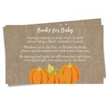The Invite Lady Kabak Bir Kitap Getirmek Kartları Küçük Çuval Bezi Bebek Duş Sonbahar Sonbahar Cadılar Bayramı Hasat Serpin Bebeğin İlk Kitap Kütüphanesi Hatıra (25 sayı)