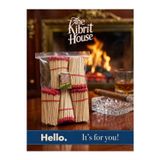 The Kibrit House 250GR Mum Yanı Konsept Lüks Kırmızı Renkli Şömine Kibriti