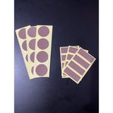 The Kibrit House Yuvarlak Dirdörtgen Yapışkanlı Kibrit Yakma Stickerları – Petek Desenli 24’lü Set