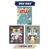 The Kitap Dev Boy Dünyayı Değiştiren Kelimeler Albert Einstein'ın Görelilik Teorisi + Büyük Filozoflar Clive Gifford + Atlas Kıtalar, Denizler Ve Kültürler Arası Yolculuk Rehberi Çocuklar için Atlas Kitapları