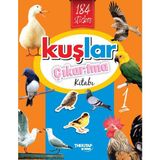 The Kitap Kuşlar Çıkartma Kitabı- 1 184 Sticker ile Eğlenceli Keşif ve Öğrenme Deneyimi