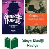 The Kitap Sherlock Holmes Baskerville Tazısı + Geometri + Dünya Klasiği Hediye - Hayır