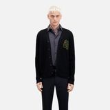 The Kooples Erkek Baskılı Siyah Hırka - BLA01-Siyah