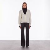 The Kooples Kadın Comfort Fıt V Yaka Bej Hırka - 36