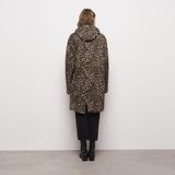 The Kooples Kadın Leopar Desenli Kahverengi Mont - 40