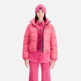 The Kooples Kadın Pembe Şişme Mont - PIN27-Pembe - 38