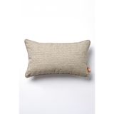 THE KUN Zigzag Desenli Krem Biyeli Dekoratif Kırlent Kılıfı 30x50 cm Krem