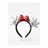 the Littles Kids Minnie Model Sevimli El ve Kırmızı Fiyonk Desenli Peluş Taç