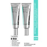 The Liva Retinal Shot Tightening Booster Krem, Sıkılaştırıcı Yüz Kremi, Gece Kremi Yenileyici 30 ml - 2 Adet