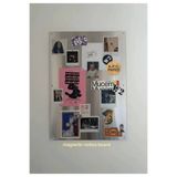THE LONGEVITY Paslanmaz Çelik Moodboard (Vida delikli) / Magnetic Board/Anı Panosu / Manifesting Board / Zihin Sarayı / Minimalist Duvar Dekoru / Metal Sergi Tablosu- Stainless Steel