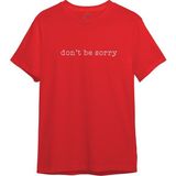 The Lucid Lab Don't Be Sorry Tişört - Kırmızı - XS
