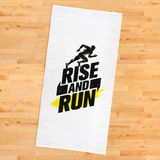 The Lucid Lab Rise And Run / Sarı Yazılı Spor Havlusu - 45 x 90 cm - Renkli