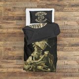 The Lucid Lab Sons Of Anarchy & Skull Of A Skeleton With Burning Cigarette Nevresim Takımı - 200 cm x 220 cm - Renkli - 200 x 220 cm