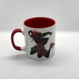 The Lucid Lab Spiderman Running Kırmızı Kulplu Bardak - Renkli