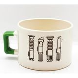The Lucid Lab Star Wars Lightsaber Collection Yeşil U Kulplu Kupa - Renkli