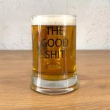 The Lucid Lab The Good Shit / Yazılı Paşabahçe Kulplu Bira Bardağı - 500 cc - Siyah