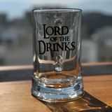 The Lucid Lab The Lord Of The Drinks / Baskılı Paşabahçe Kulplu Bira Bardağı - 500 cc - Renkli - 1 Adet