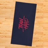 The Lucid Lab Train Hard / Deep Blue - Red Spor Havlusu - 45 x 90 cm - Renkli