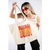 The Lycos "burn" Canvas Tote Omuz ve Plaj Çantası