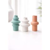 The Mark Decor 3 Parça İskandinav Dekoratif Obje Seti - El Yapımı Taş Tozu, Modern Minimal Ev Dekorasyonu
