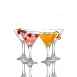 The Mask Elturko 4'lü Cam Kokteyl Bardağı Martini & Meşrubat Bardağı, Tatlı Servisi 175 ml