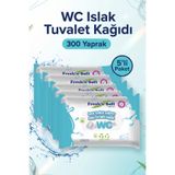 The Mask Elturko Fresh'n Soft WC Islak Tuvalet Kağıdı / Islak Mendil / Kişisel Bakım Islak Mendili 5x60 300 yaprak