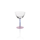 The Mia 240 ml Ayaklı Cam Mavi Pembe Dondurma Kasesi