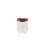 The Mia Ahsap Kapakli Cam Saklama Kabi 500 Ml